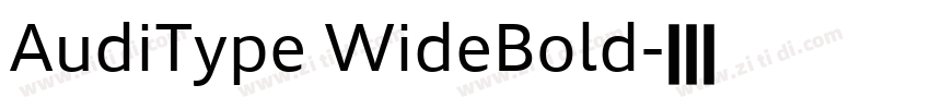 AudiType WideBold字体转换